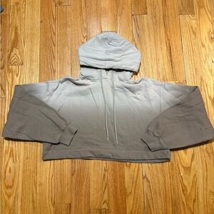 ALO Yoga Women’s Brown/Tan Ombre Cropped Hoodie